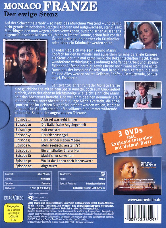 Monaco Franze - Der ewige Stenz - Box 3 DVDs Film ...